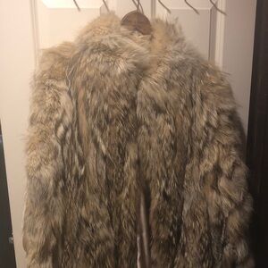 Natural coyote coat